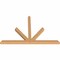 Ekena Millwork Saratoga Timber Gable Bracket, Western Red Cedar, 72"W x 48"H x 3 1/2"D x 3 1/2"F, 16/12 Pitch GBW072X48X0404SAR00SWR - alternate 2